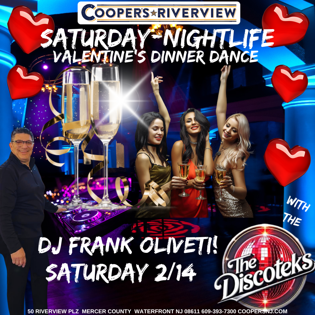 Valentine's Dinner Show with The DiscoTeks at Cooper's Riverview